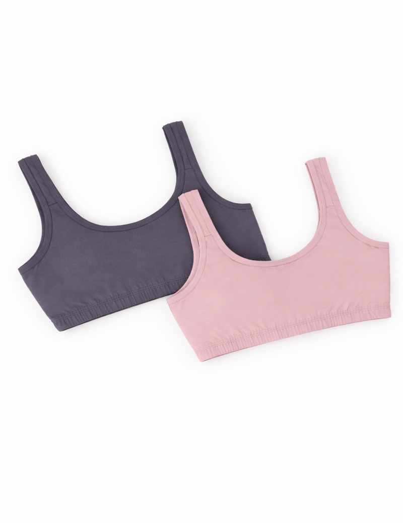 EasyFit Bra – Pack of 2 (Grey + Powder Rose) - additional image