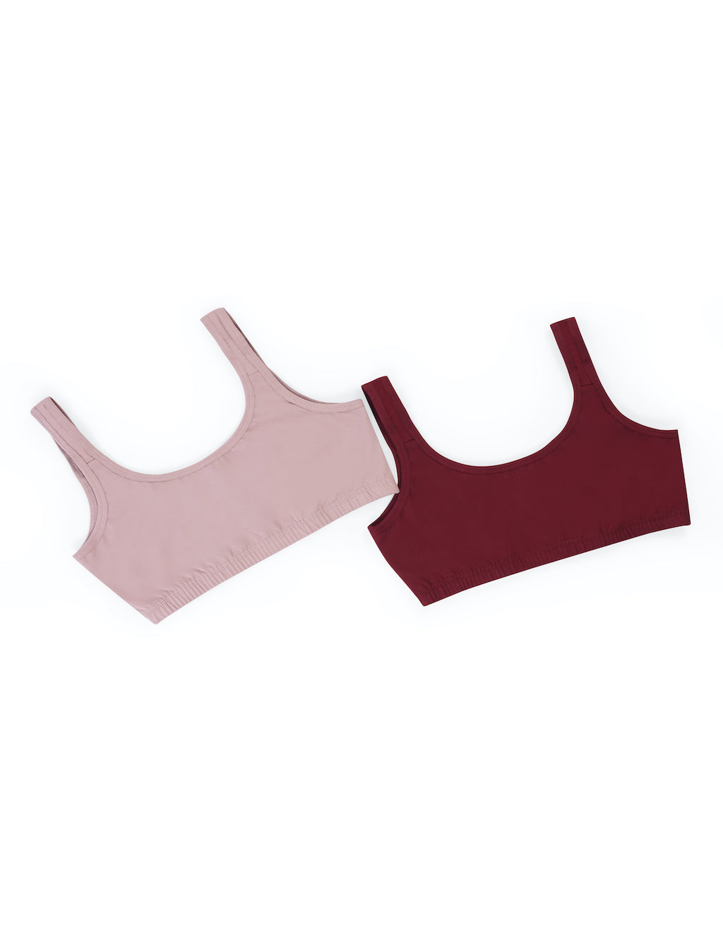 Image of EasyFit Bra – Pack of 2 (Powder Rose + Maroon)