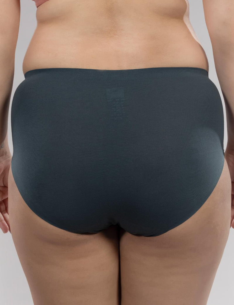 PureFit™ Mid-Rise Cotton Seamless Panty – Pack of 2 (Pine + Wine) - additional image