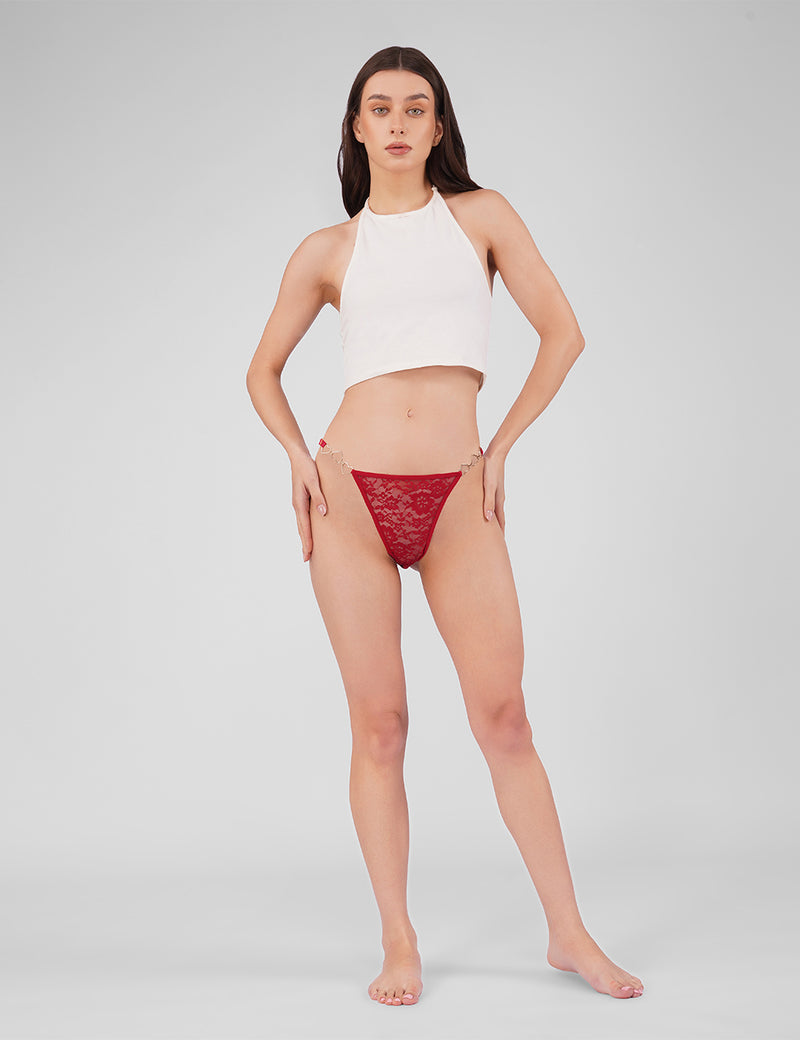 Desire Lace Thong - Occasion Wear Panties - additional image