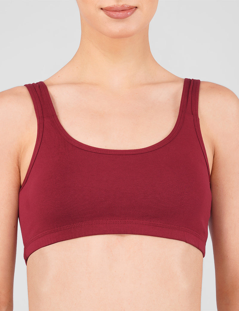 EasyFit Bra – Pack of 2 (Powder Rose + Maroon) - additional image