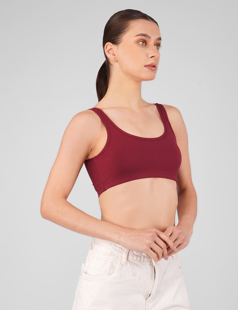 EasyFit Bra – Pack of 2 (Powder Rose + Maroon) - additional image