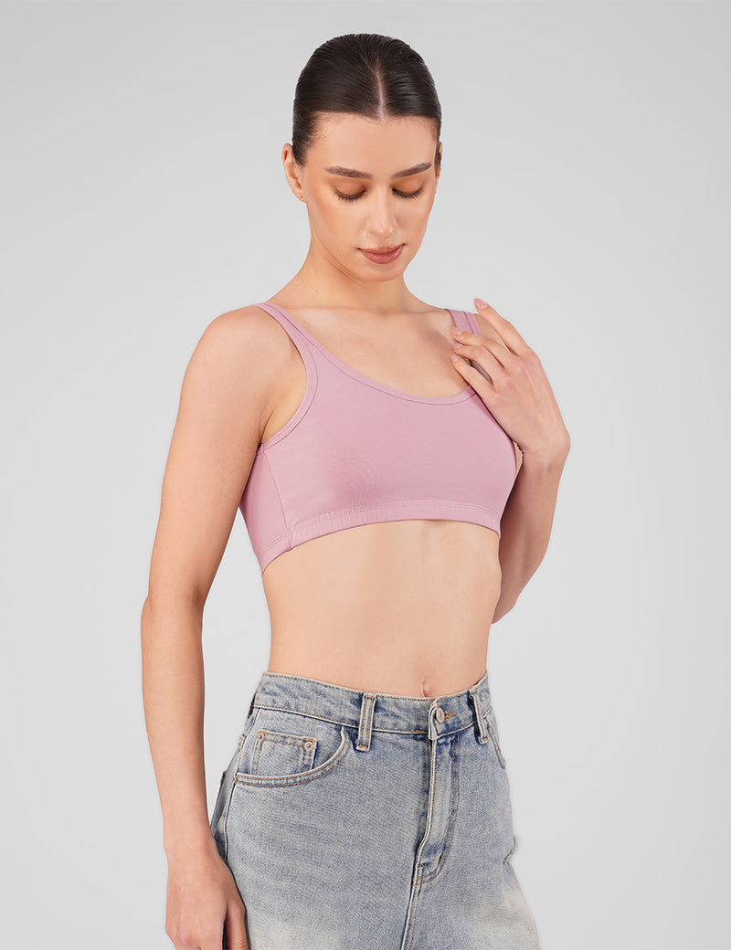 EasyFit Bra – Pack of 2 (Powder Rose + Maroon) - additional image