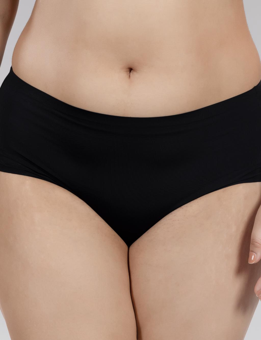 Image of FlexiSoft Seamless No-Show Panty – Black