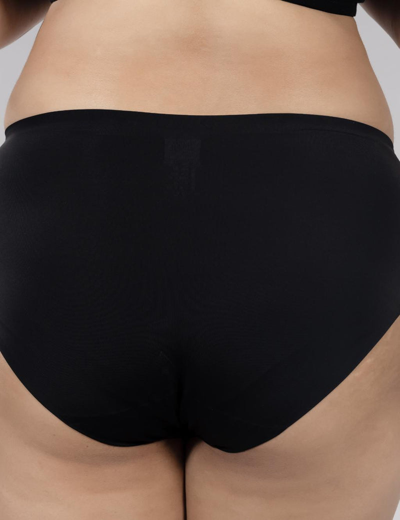 FlexiSoft Seamless No-Show Panty – Black - additional image