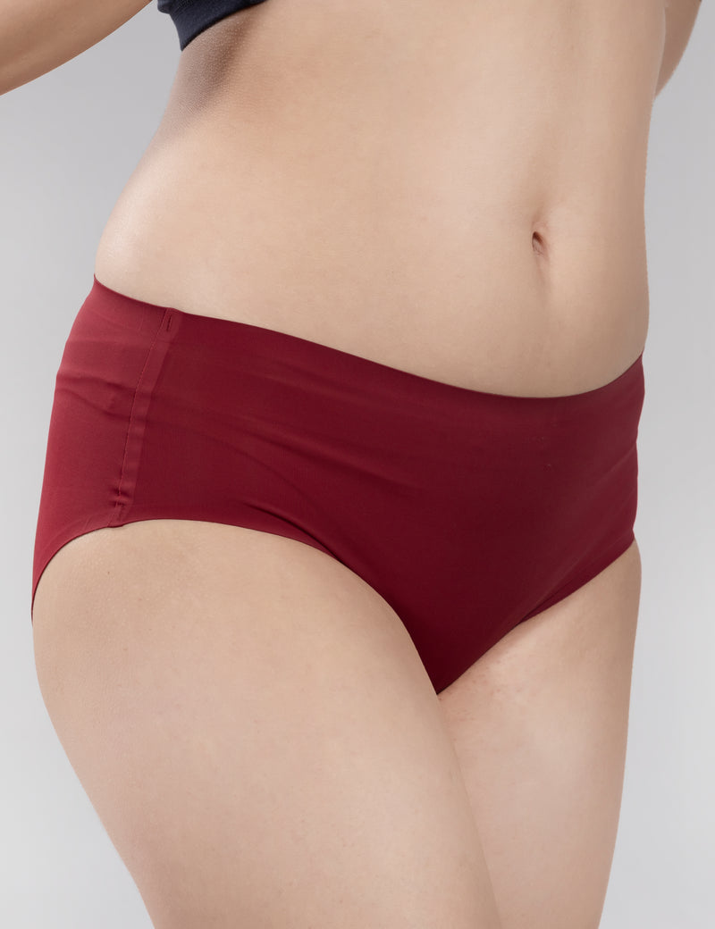 FlexiSoft Seamless No-Show Panty – Maroon - additional image