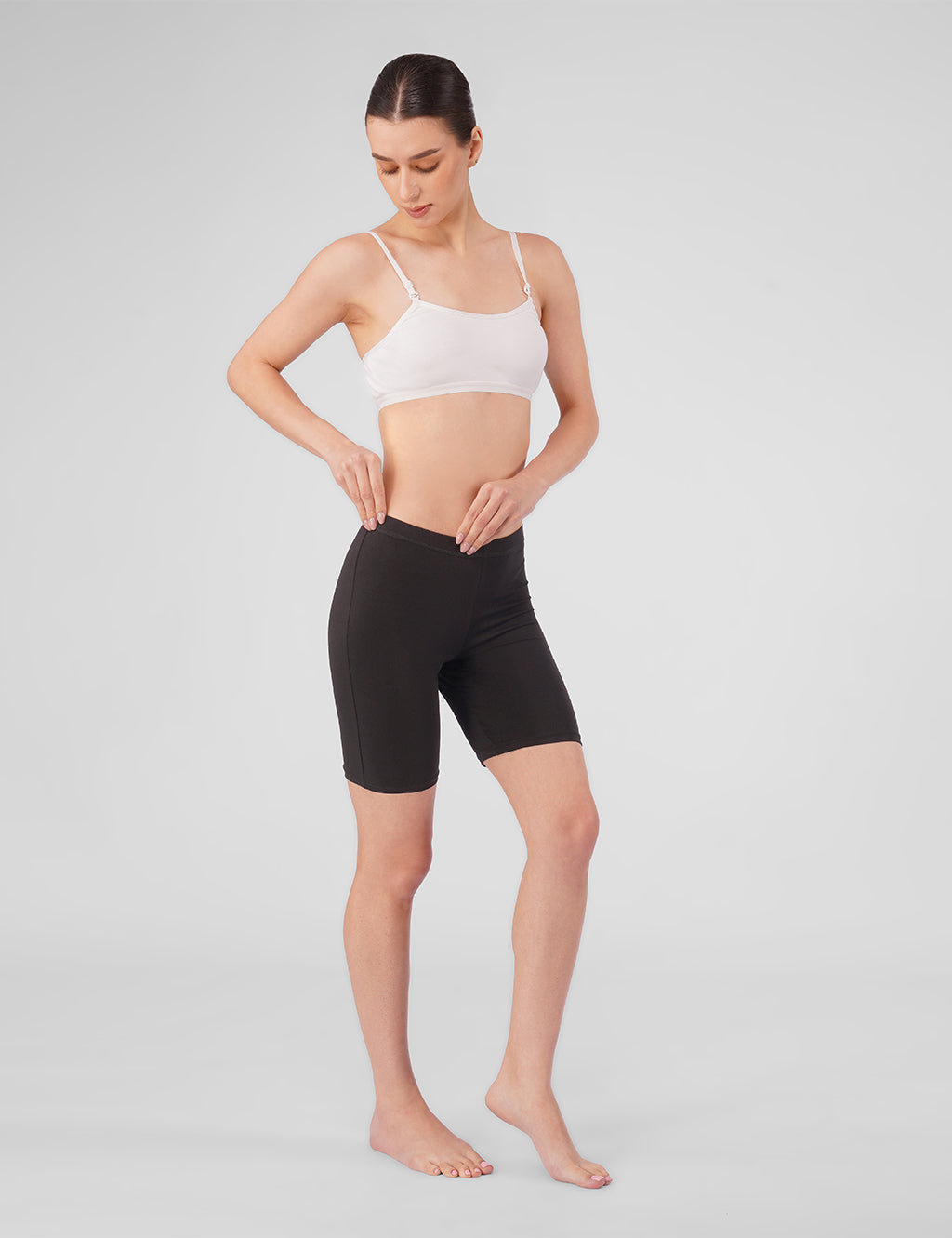Image of VOOMMN GlideFit™ Anti-Chafing Cycling Shorts – Black