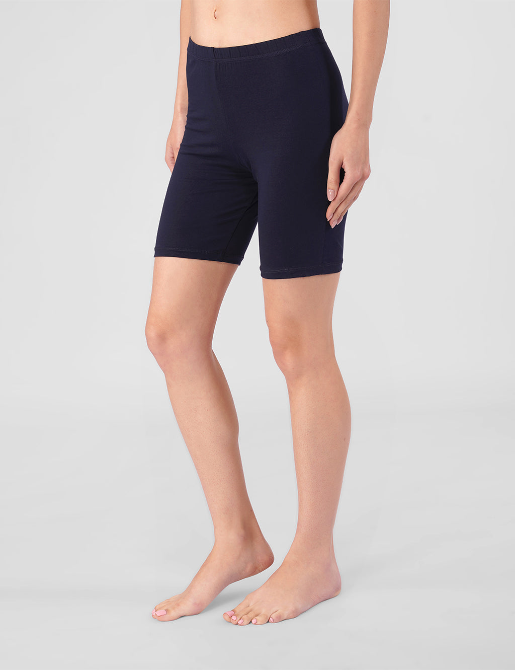 Image of VOOMMN GlideFit™ Anti-Chafing Cycling Shorts – Midnight Blue