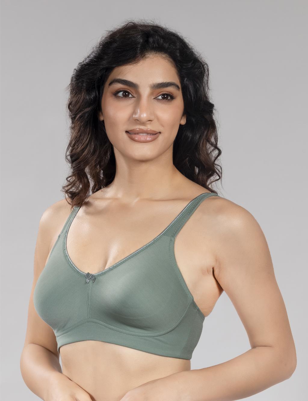 Image of Olive SleekForm Minimizer Bra smooth silhouette everyday wear
