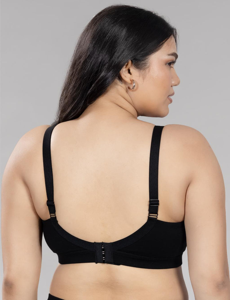 SoftHug Cotton Padded Bra - Black - additional image